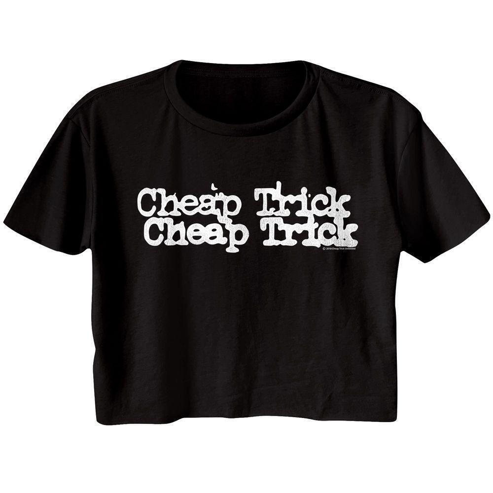 Cheap Trick Double Logo Black Junior Womens Festival Cali T Shirt